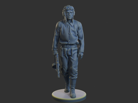 ロシア ソビエト戦車乗組員 STC WW2 1 007 3Dプリントモデル