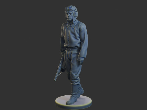 ロシア ソビエト戦車乗組員 STC WW2 1 007 3Dプリントモデル