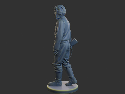 ロシア ソビエト戦車乗組員 STC WW2 1 007 3Dプリントモデル