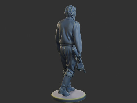 ロシア ソビエト戦車乗組員 STC WW2 1 007 3Dプリントモデル