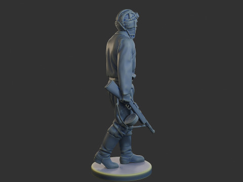 ロシア ソビエト戦車乗組員 STC WW2 1 007 3Dプリントモデル