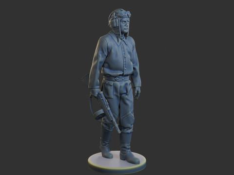 ロシア ソビエト戦車乗組員 STC WW2 1 007 3Dプリントモデル
