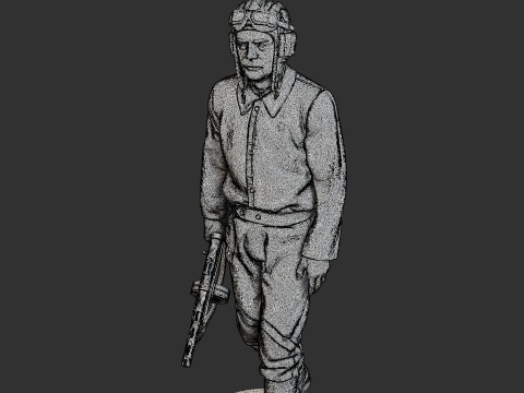 ロシア ソビエト戦車乗組員 STC WW2 1 007 3Dプリントモデル