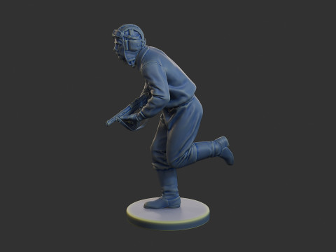 Rus Sovyet tankı Mürettebat STC WW2 1 008 3D Baskı Modeli