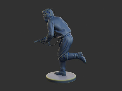 Rus Sovyet tankı Mürettebat STC WW2 1 008 3D Baskı Modeli