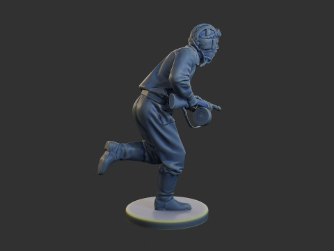 Rus Sovyet tankı Mürettebat STC WW2 1 008 3D Baskı Modeli