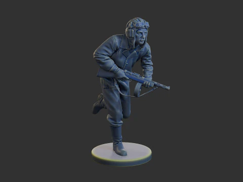 Russian Soviet tank Crew STC WW2 1 008 3D Print Model
