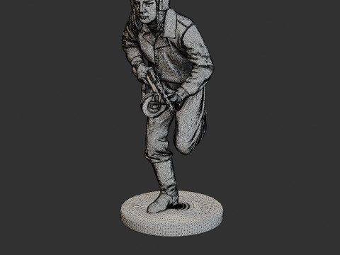 Rus Sovyet tankı Mürettebat STC WW2 1 008 3D Baskı Modeli