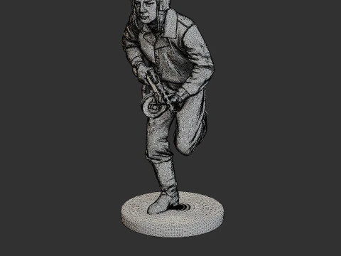 Russian Soviet tank Crew STC WW2 1 008 3D Print Model