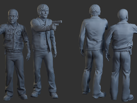 Cobra Policjanci Policjanci 001 002 Model do druku 3D