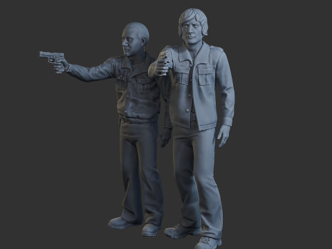 Poliziotti Cobra Poliziotti 001 002 Modello di stampa 3D