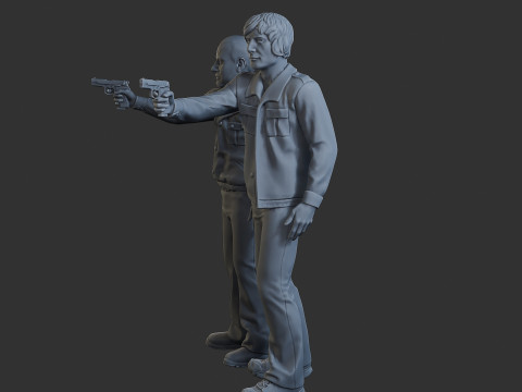 Poliziotti Cobra Poliziotti 001 002 Modello di stampa 3D