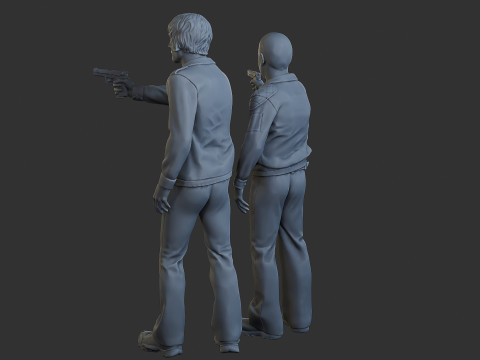 Poliziotti Cobra Poliziotti 001 002 Modello di stampa 3D