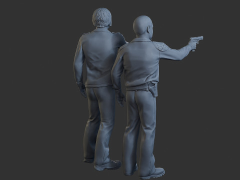 Poliziotti Cobra Poliziotti 001 002 Modello di stampa 3D