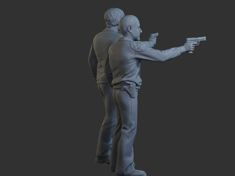 Poliziotti Cobra Poliziotti 001 002 Modello di stampa 3D