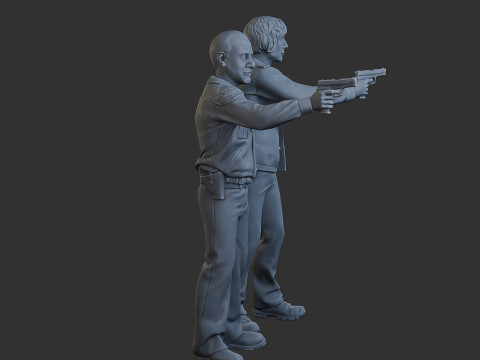 Poliziotti Cobra Poliziotti 001 002 Modello di stampa 3D