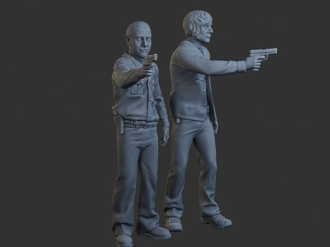 Poliziotti Cobra Poliziotti 001 002 Modello di stampa 3D