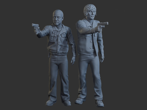 Poliziotti Cobra Poliziotti 001 002 Modello di stampa 3D