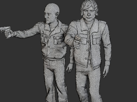 Poliziotti Cobra Poliziotti 001 002 Modello di stampa 3D