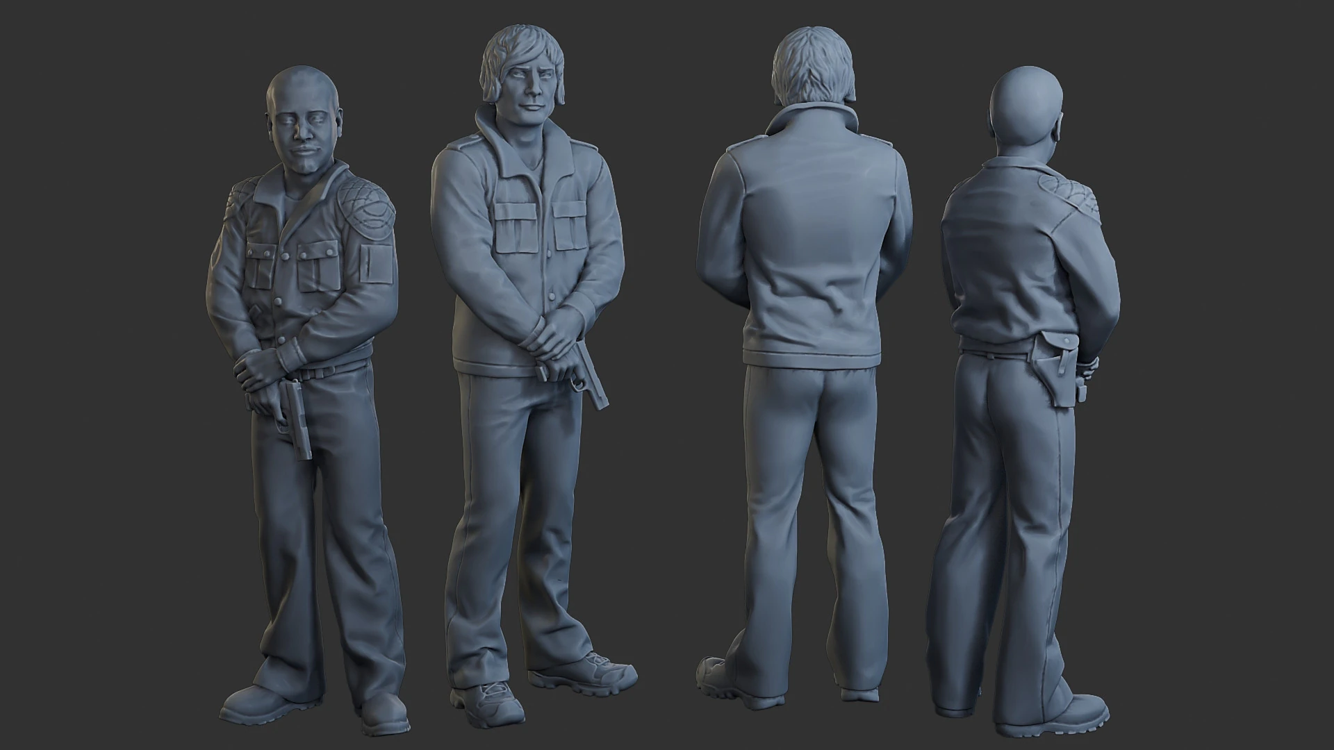 Poliziotti Cobra Poliziotti 003 004 Modello di stampa 3D .c4d .max .obj .3ds .fbx .stl .blend 