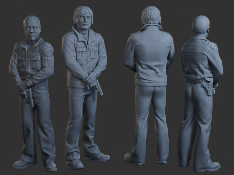 Cobra Policjanci Policjanci 003 004 Model do druku 3D