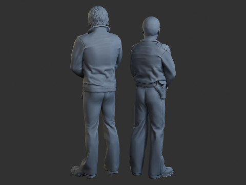 Polisi Cobra Polisi 003 004 Model Cetak 3D