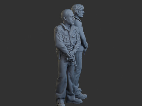 Polisi Cobra Polisi 003 004 Model Cetak 3D