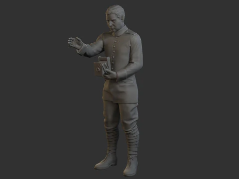 Fotografo del Barone Rosso Modello di stampa 3D