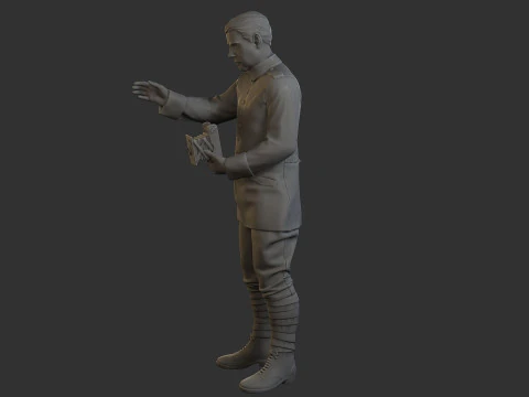 Fotografo del Barone Rosso Modello di stampa 3D