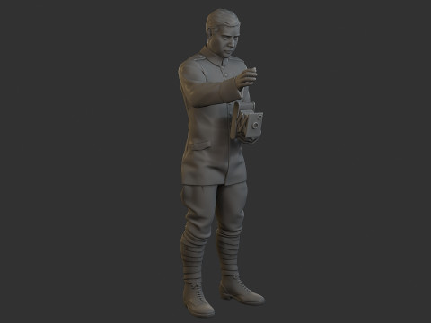 Красный Барон Фотограф 3D Принт Модель