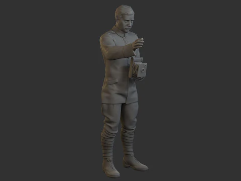 Fotografo del Barone Rosso Modello di stampa 3D