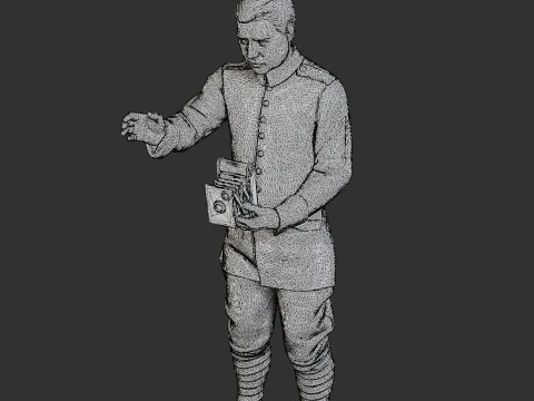 Fotografo del Barone Rosso Modello di stampa 3D