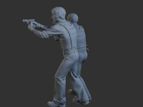 Polisi Cobra Polisi 005 006 Model Cetak 3D