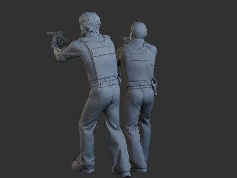 Polisi Cobra Polisi 005 006 Model Cetak 3D