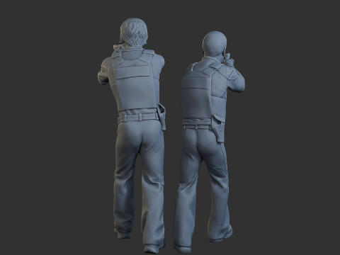 Polisi Cobra Polisi 005 006 Model Cetak 3D