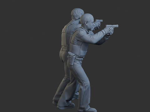 Polisi Cobra Polisi 005 006 Model Cetak 3D