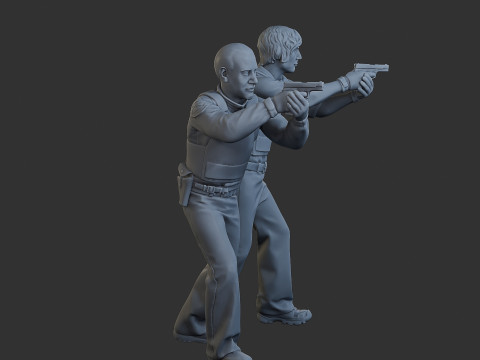 Polisi Cobra Polisi 005 006 Model Cetak 3D