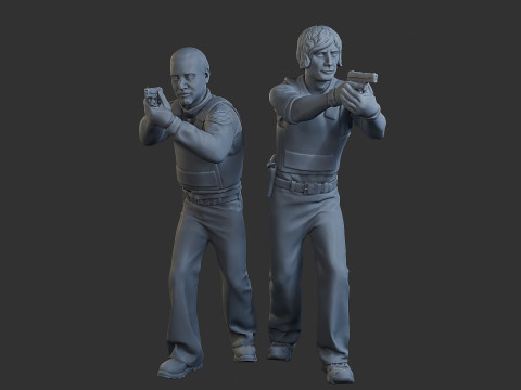 Polisi Cobra Polisi 005 006 Model Cetak 3D