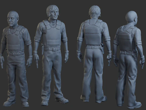 Cobra Politieagenten Cops 007 008 3D printmodel