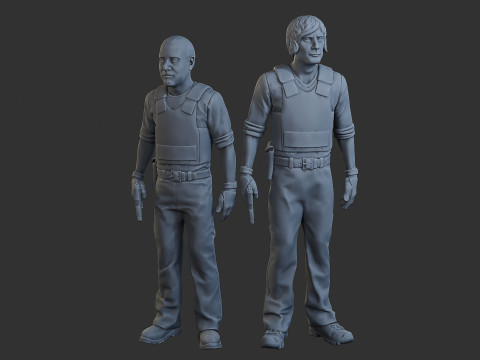 코브라 경찰 경찰 007 008 3D 프린트 모델