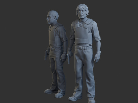 코브라 경찰 경찰 007 008 3D 프린트 모델