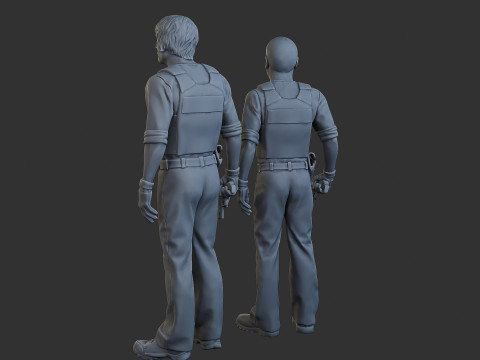 코브라 경찰 경찰 007 008 3D 프린트 모델