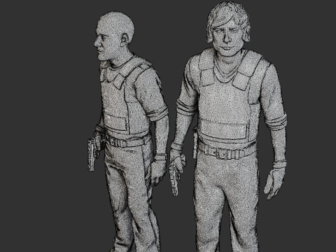 코브라 경찰 경찰 007 008 3D 프린트 모델