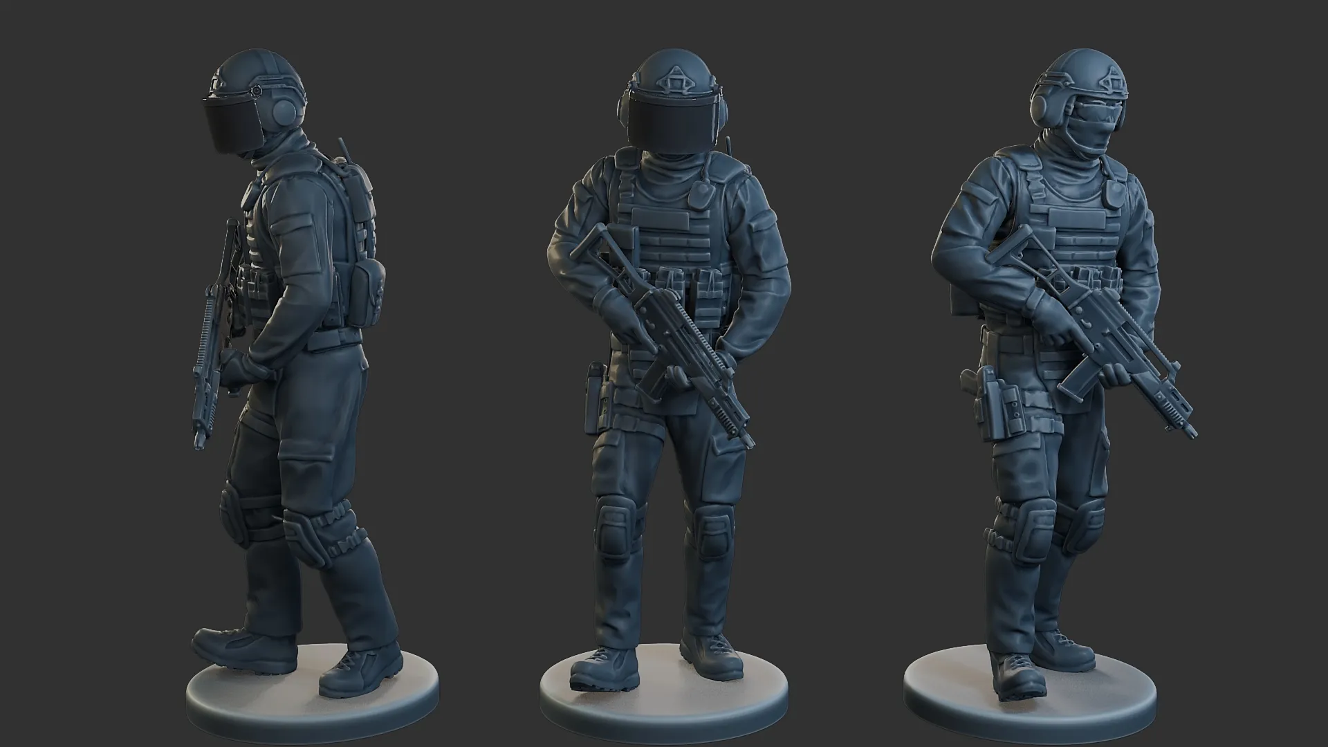 Tactical Gear GSG 9 TG1 003 3D Print Model .c4d .max .obj .3ds .fbx .stl .blend 