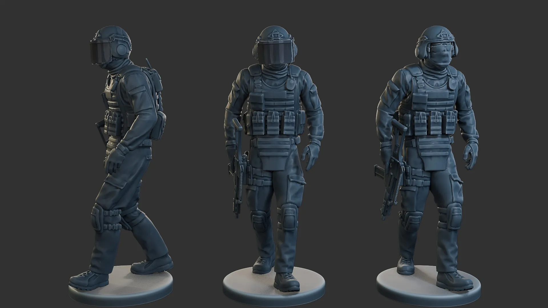 Tactical Gear GSG 9 TG1 004 3D Print Model .c4d .max .obj .3ds .fbx .stl .blend 
