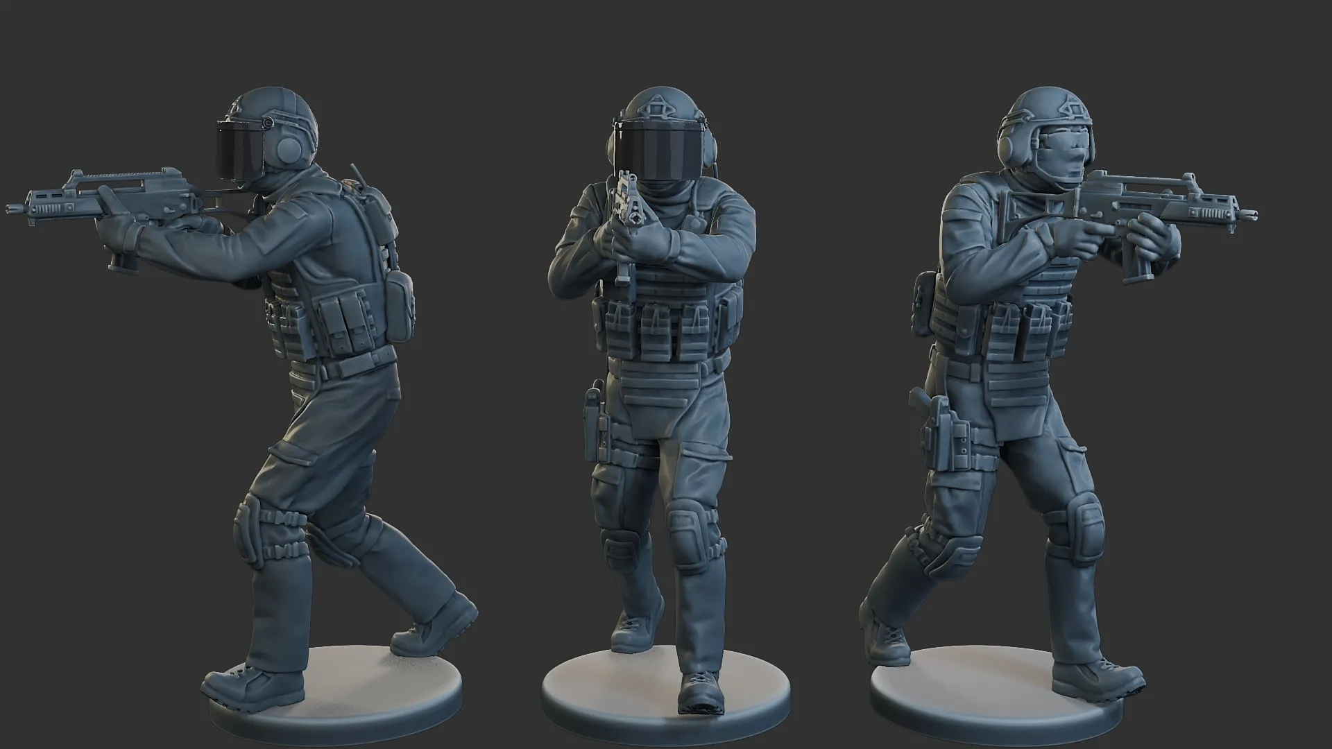Tactical Gear GSG 9 TG1 005 3D Print Model .c4d .max .obj .3ds .fbx .stl .blend 