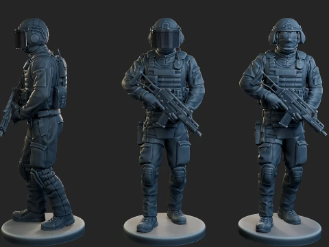 Tactical Gear GSG 9 TG1 Pack 1 3D Print Model