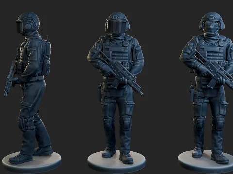 Tactical Gear GSG 9 TG1 Pack 1 3D Print Model