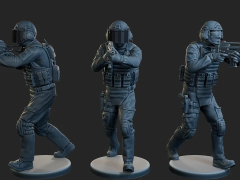 Tactical Gear GSG 9 TG1 Pack 1 3D Print Model