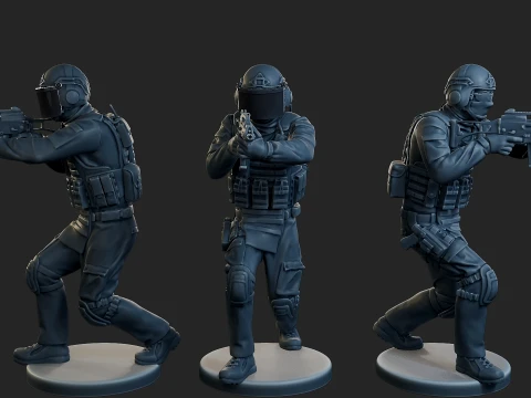 Tactical Gear GSG 9 TG1 Pack 1 3D Print Model